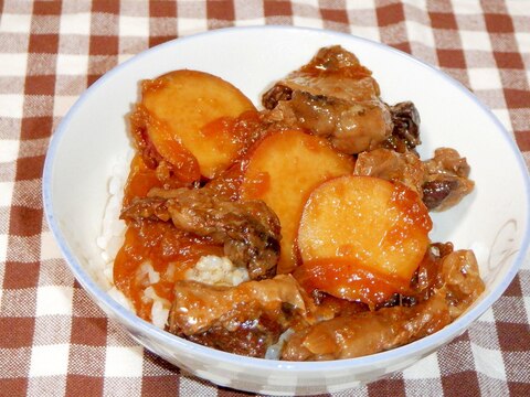 さっぱり・めちゃうま❤牛すじとさつま芋で牛丼